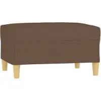 vidaXL Voetenbank 70x55x41 cm stof bruin
