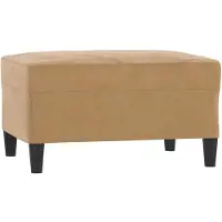 vidaXL Voetenbank 70x55x41 cm fluweel bruin