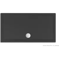 Xenz Mariana 120x90 douchebak ebony mat zwart