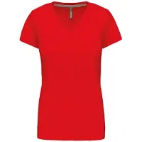 Kariban K381 Dames T-shirt v-hals met korte mouwen