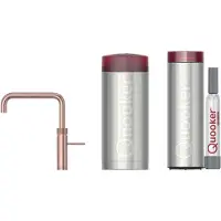Quooker Fusion Square met COMBI+ boiler en CUBE reservoir 5-in-1-kraan rosé koper