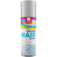 Smiffys carnaval haarverf - wit - spuitbus - 125 ml - haarspray