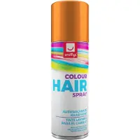 Smiffys carnaval haarverf - oranje - spuitbus - 125 ml - haarspray