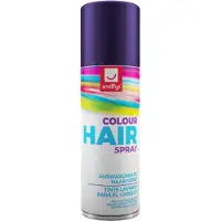 Smiffys carnaval haarverf - paars - spuitbus - 125 ml - haarspray