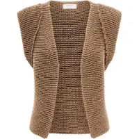 ONLY Onlloui vest ex knt camel