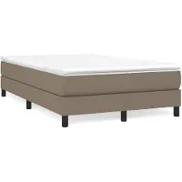 vidaXL Boxspringbedframe, taupe, 120x200 cm, gestoffeerd