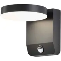 V-TAC VT-11020S-RD-B LED wandlamp buiten met bewegingssensor zwart 17W IP65 – 2520lm 4000K buitenlamp