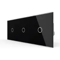 Livolo | Zwart | 1+1+1 | Dimmer | Wisselschakelaar | Smart Home -