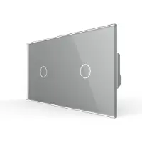 Livolo | Grijs | 1+1 | Aan/Uit | Wisselschakelaar | Smart Home -