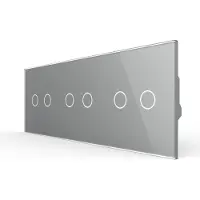 Livolo | Grijs | 2+2+2 | Rolluik | Schakelaar | Smart Home - Bekijk