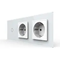 Livolo | Wit | 1+SR+SR | Dimmer | Wisselschakelaar met dubbele