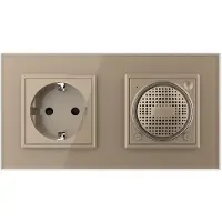Livolo Bluetooth Speaker | Wandcontactdoos | Goud | .nl