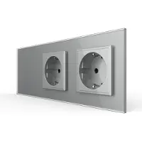 Livolo | Grijs | 1+SR+SR | Dimmer | Schakelaar met dubbele