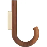 Gejst Hook Kapstokhaak Regular | Walnut|Brass