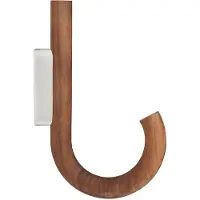 Gejst Hook haak 19 cm Walnoot-chroom