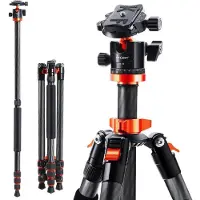 K&F Concept Carbon Statief Sa254c1 165cm Met Monopod