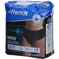 Attends Men discreet underwear zwart maat l