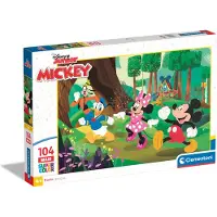 Clementoni - Puzzel - 104 Stukjes - Disney Mickey en Vrienden - Kinderpuzzel - Vanaf 4 Jaar