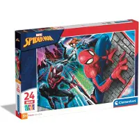 Clementoni - Puzzel - 24 Stukjes - Spider-Man - Maxi Kinderpuzzel - Vanaf 3 Jaar