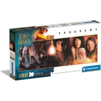 Clementoni - Puzzel - 1000 Stukjes - Il Signore degli Anelli Panorama - Puzzel Voor Volwassenen