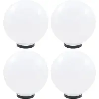 vidaXL LED-bollampen 4 st rond 30 cm PMMA