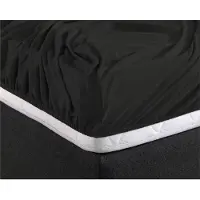 Dreamhouse Hoeslaken - dubbel jersey - zwart - 140x200/220 cm