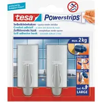 TESA Haak Large Trend Chroom Zilver zilver Kunststof Ophanghaken