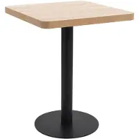 vidaXL Bistrotafel 60x60 cm MDF lichtbruin