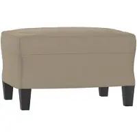 vidaXL Voetenbank 60x50x41 cm microvezelstof taupe