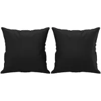 vidaXL Sierkussens 2 st 40x40 cm kunstleer zwart