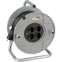 Brennenstuhl 1099150001 Kabelhaspel 25.00 m Zwart Randaarde stekker