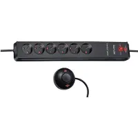 Brennenstuhl Eco-Line Comfort Switch Stekkerdoos 6 voudig anthraciet 2m H05VV-F 3G1,5 *BE*