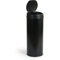 Umuzi Cleaning Umuzi schoonmaak Prullenbak 50L - Rond - Mat zwart - Soft Close - Ø30cmx72cm(H)