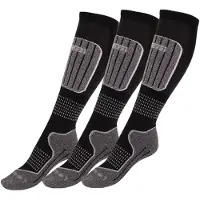 Accezzi Merino 20, ski sokken, zwart