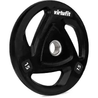 VirtuFit Olympische Rubberen Halterschijf - 15 kg