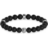 GUESS Armband zwart / zilver