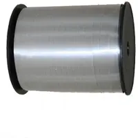 Merkloos Cadeaulint/sierlint in de kleur zilver 5 mm x 500 meter - Cadeauversiering
