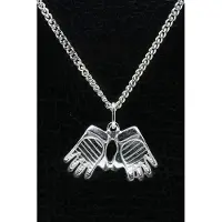 MOOYE ® - Collectie Zilveren Keeper handschoenen ketting hanger