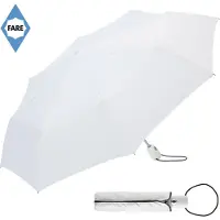 FARE Mini Paraplu - Ø97 cm - AOC - Automatisch openen en sluiten - Windproof - Polyester/Kunststof/Staal - Wit