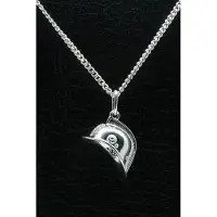 MOOYE ® - Collectie Zilveren Brandweerhelm ketting hanger - luxe