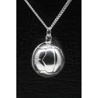 MOOYE ® - Collectie Zilveren Voetbal ketting hanger - 16 mm