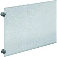 Doeco Backboardsaver 60x20cm met montage set kleur RVS/transparant