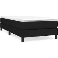 vidaXL Boxspring bed 90x200 cm stof zwart