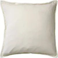 Dutch decor - CAITH - Kussenhoes 50x50 cm - 100% katoen velvet - Snow White - wit