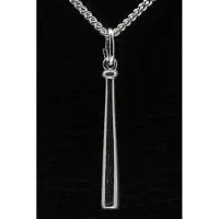 MOOYE ® - Collectie Zilveren Honkbal knuppel ketting hanger