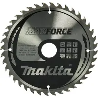 Makita MAKFORCE B-32340 Hardmetaal-cirkelzaagblad 190 x 30 x 1.4 mm Aantal tanden: 40 1 stuk(s)