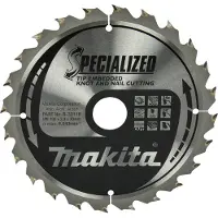 Makita Cirkelzaagblad voor Hout | Specialized: Noest/Spijker | Ø 190mm Asgat 30mm 24T - B-33118