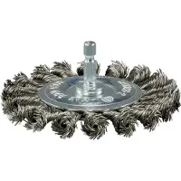 Makita Rondborstel Zeskant 1/4"x100mm RVS - D-76722