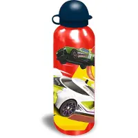 Hot Wheels lunchbox set voor kinderen - 2-delig - rood - aluminium/kunststof