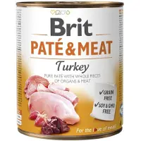 Brit Kalkoenpaté En-vlees 400g 6 Eenheden